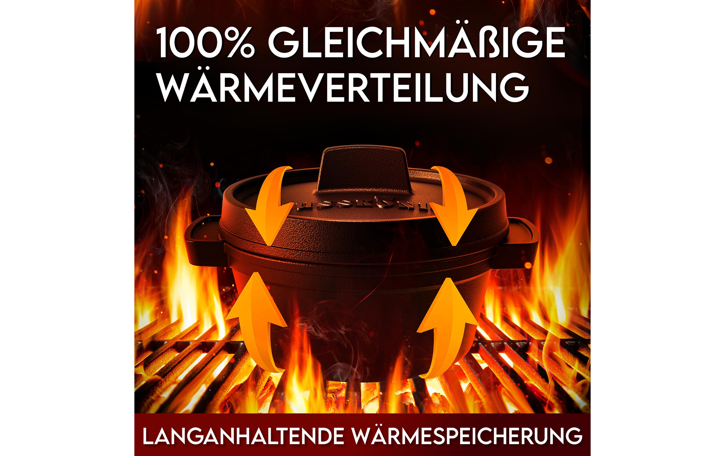 Mini Dutch Set 4 Töpfe + UntersetzerSet (4 Töpfe) mit Holz-Untersetzern und Rezeptbuch