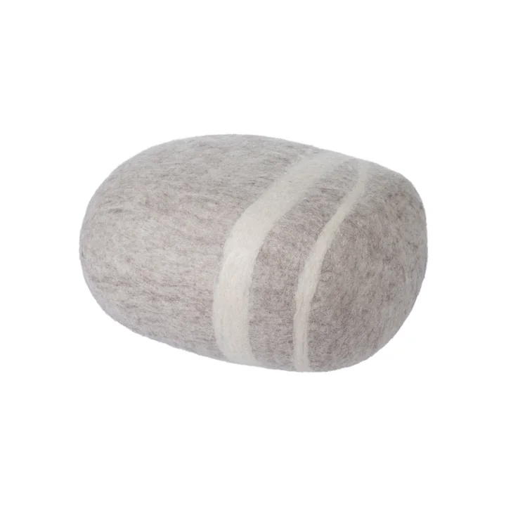 myfelt - Kieselstein Pouf Béla L, hellbeige