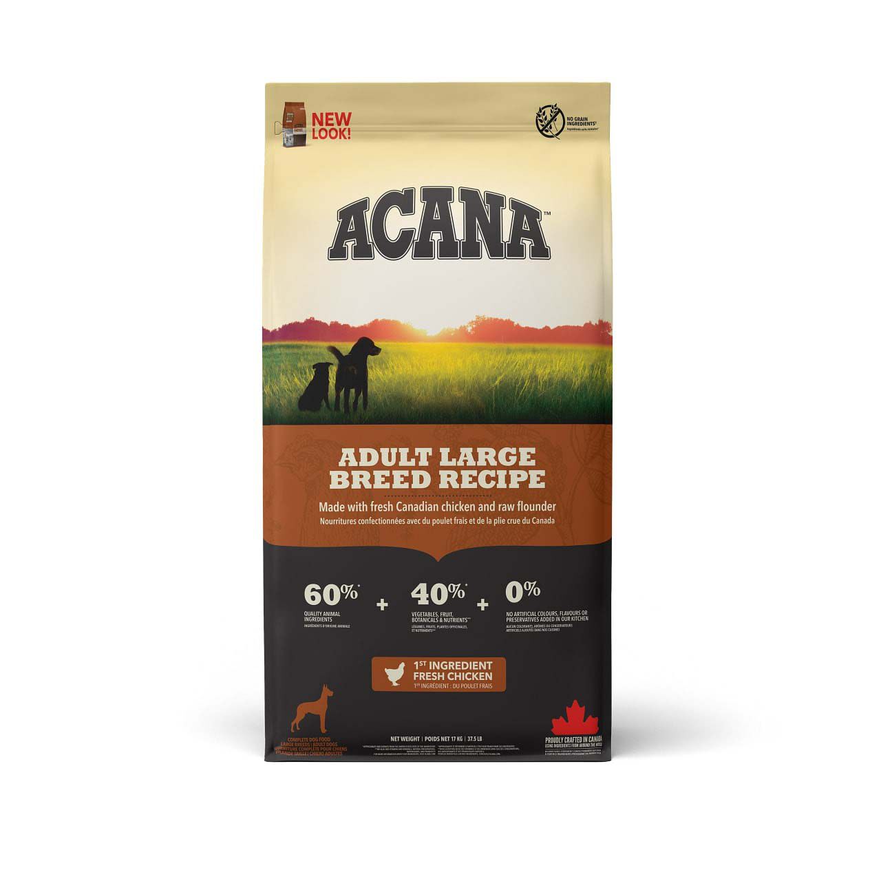Acana Dog recipe Adult Large - Hondenvoer - 17 Kilogram - gevogelte