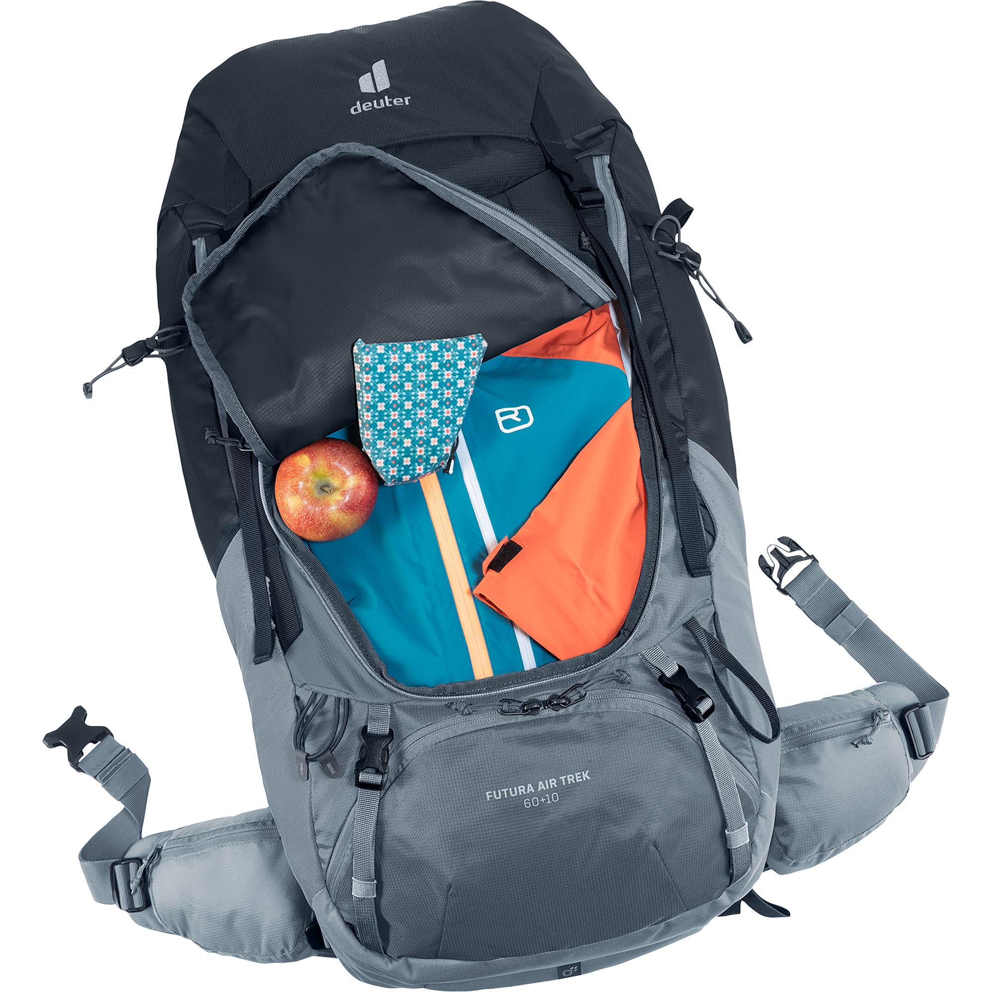 deuter Futura Air Trek 60l + 10 Trekkingrucksack black graphite