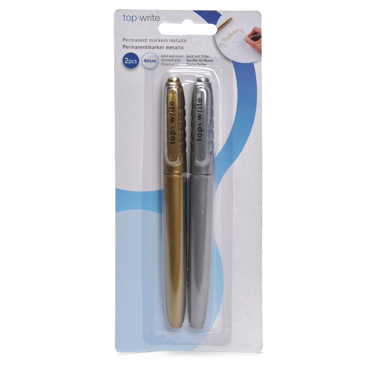 Metallic Stiften Goud & Zilver, 2st