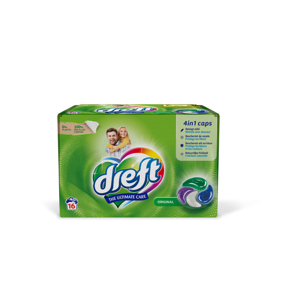 Dreft Wasmiddel Capsules Ultimate Care16 stuks