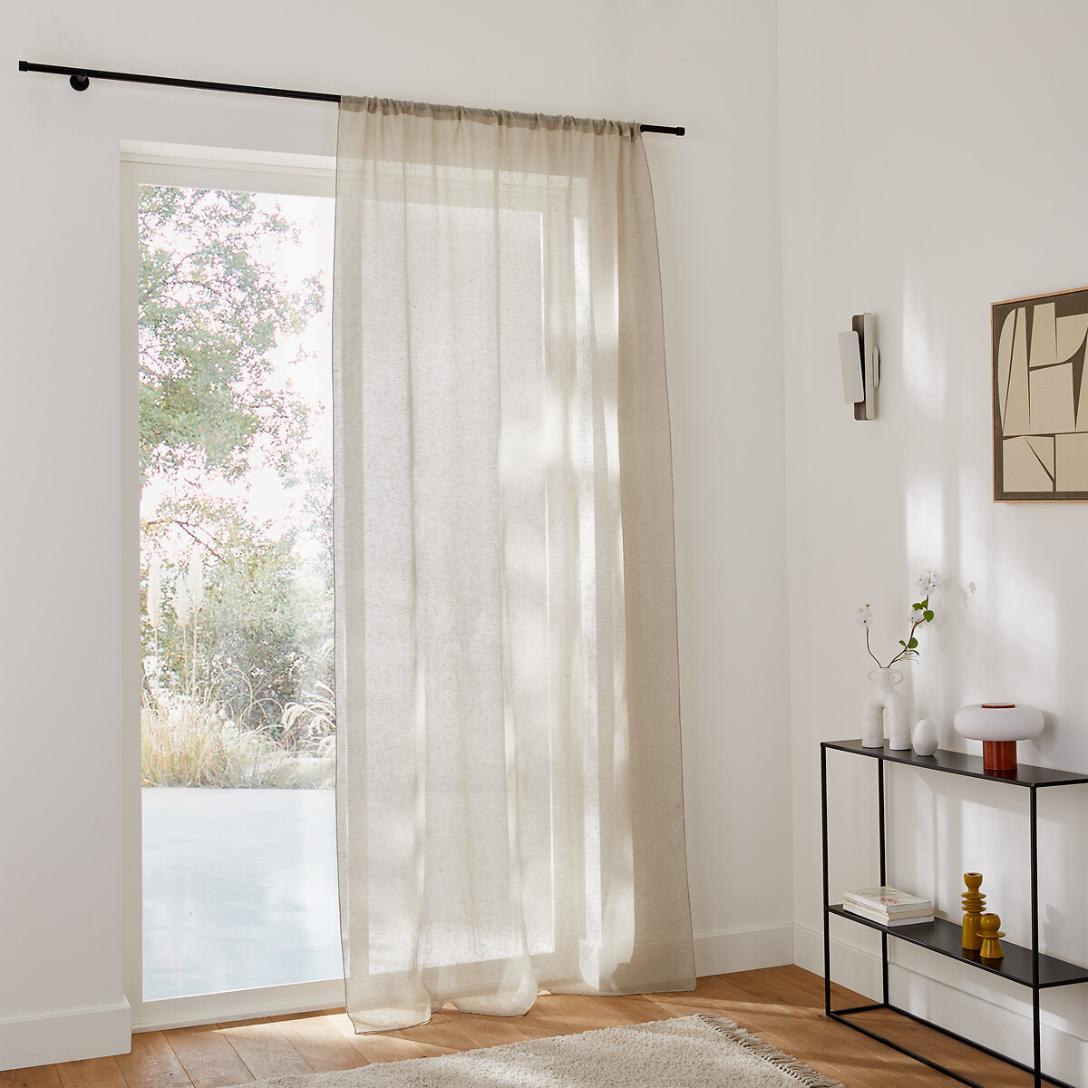 LA REDOUTE INTERIEURS<br>Cortina em linho Onega