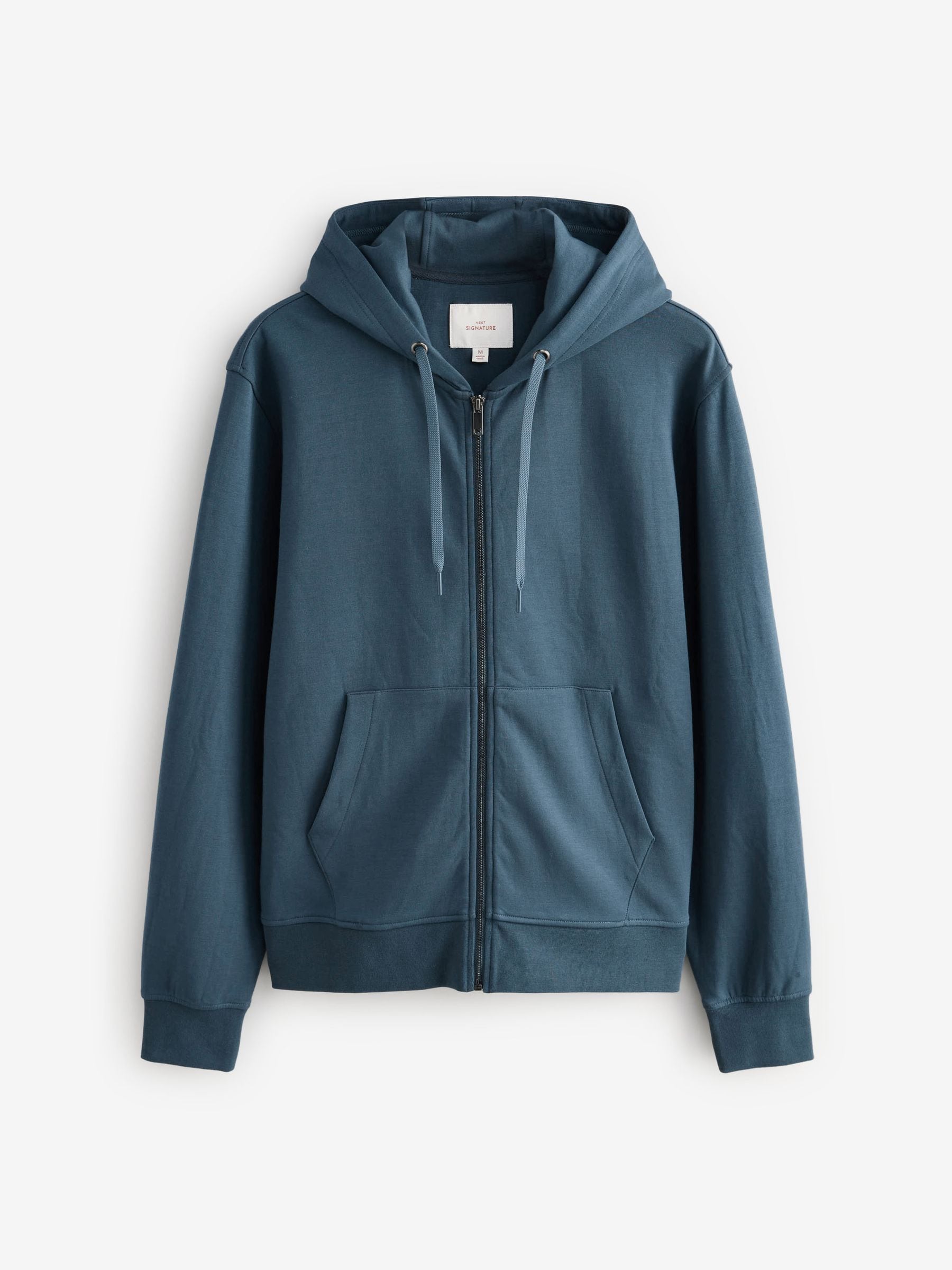 Blauw - Signature Soft Touch Modal Full Zip Hoodie