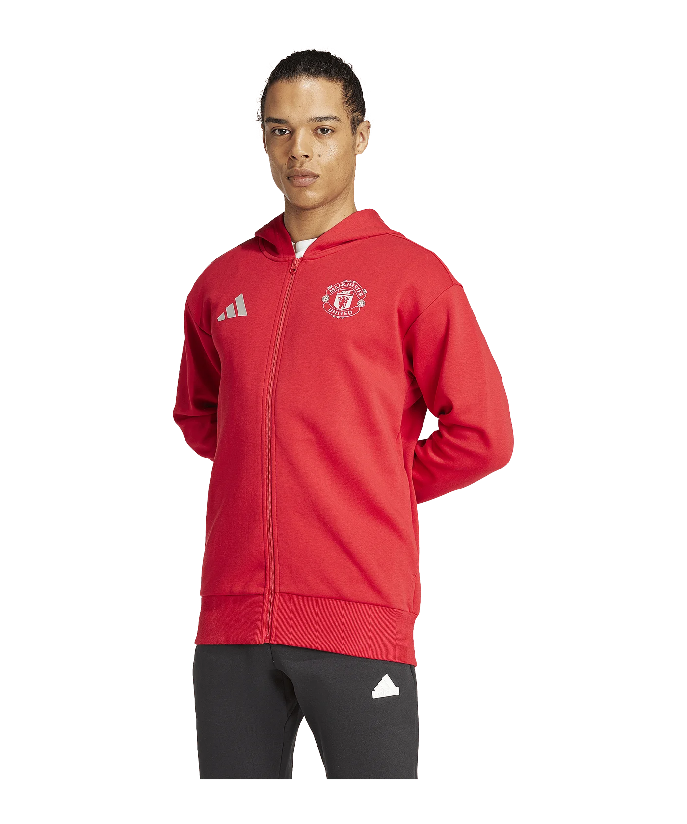 adidas Manchester United Anthem Jacke Rot