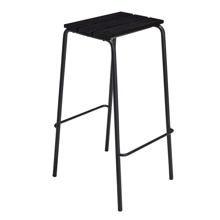Hübsch Interior - Stilt Barhocker, schwarz