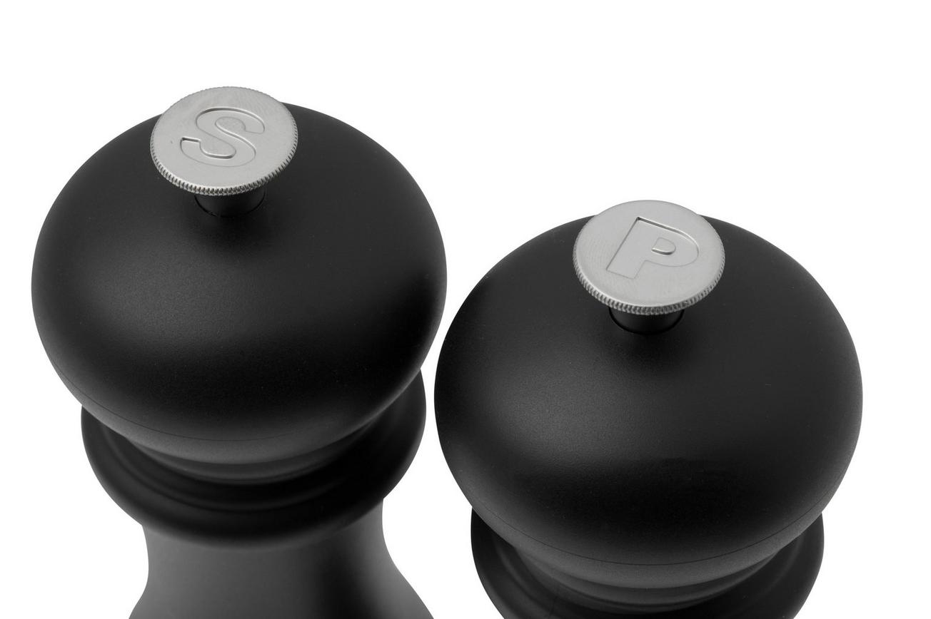 Le Creuset Zout en Pepermolen, matzwart, set van 2