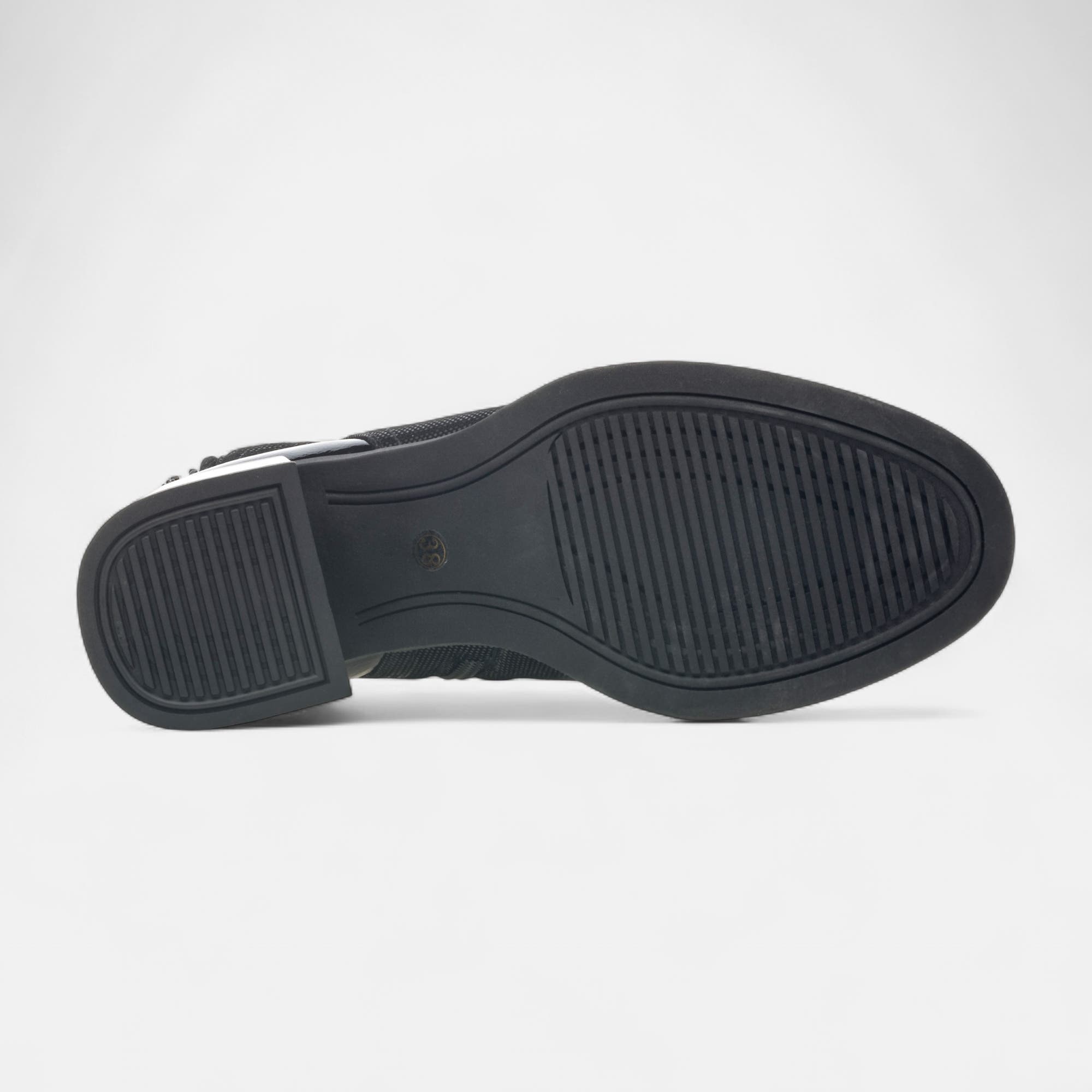 Bottines à talon Femme en cuir noir