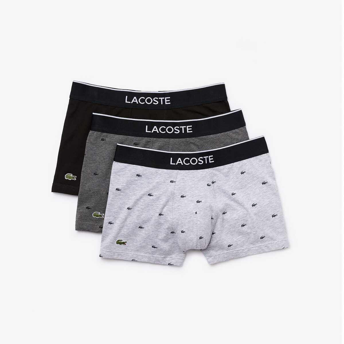 LACOSTE<br>Conjunto de 3 cuecas boxer