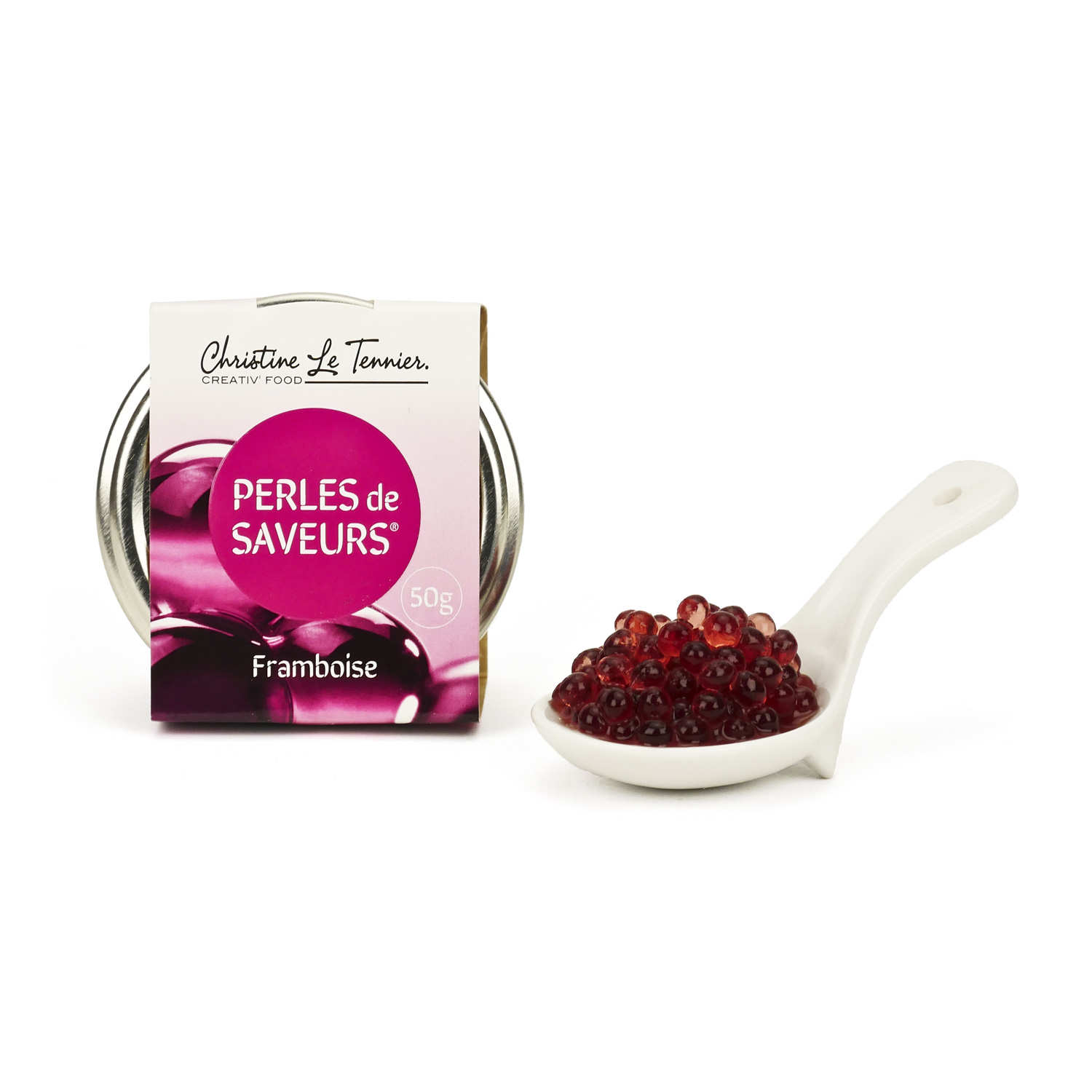 Perles de saveur à la framboise
