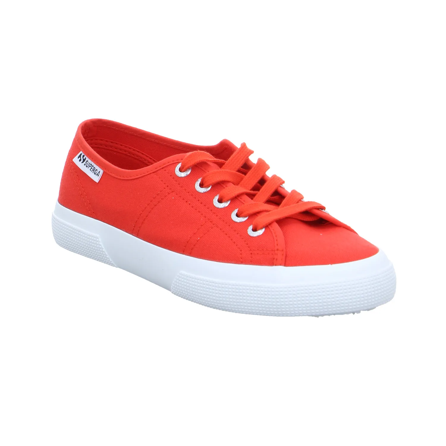 SUPERGA Sneaker Rot Textil  mit superleichter Laufsohle