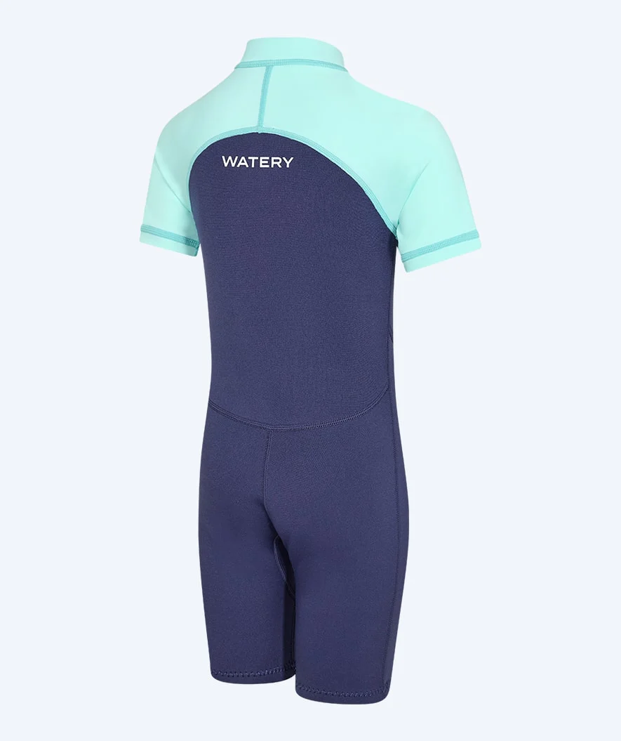 Watery UV våddragt til børn - Calypso Shorty - Atlantic Turquoise