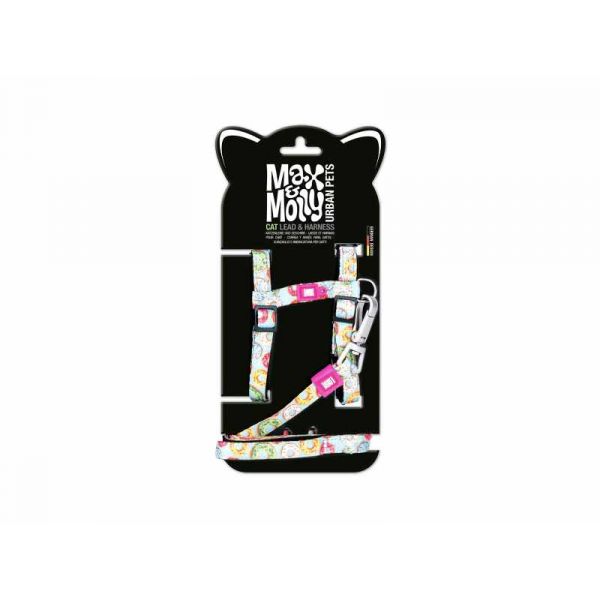 Max & Molly Peitoral   Trela Donuts para Gato