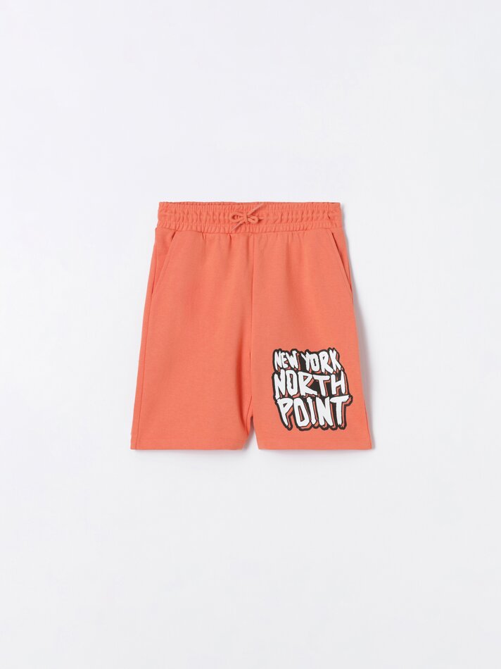 Conjunto de 2 Bermudas Felpudas - Laranja