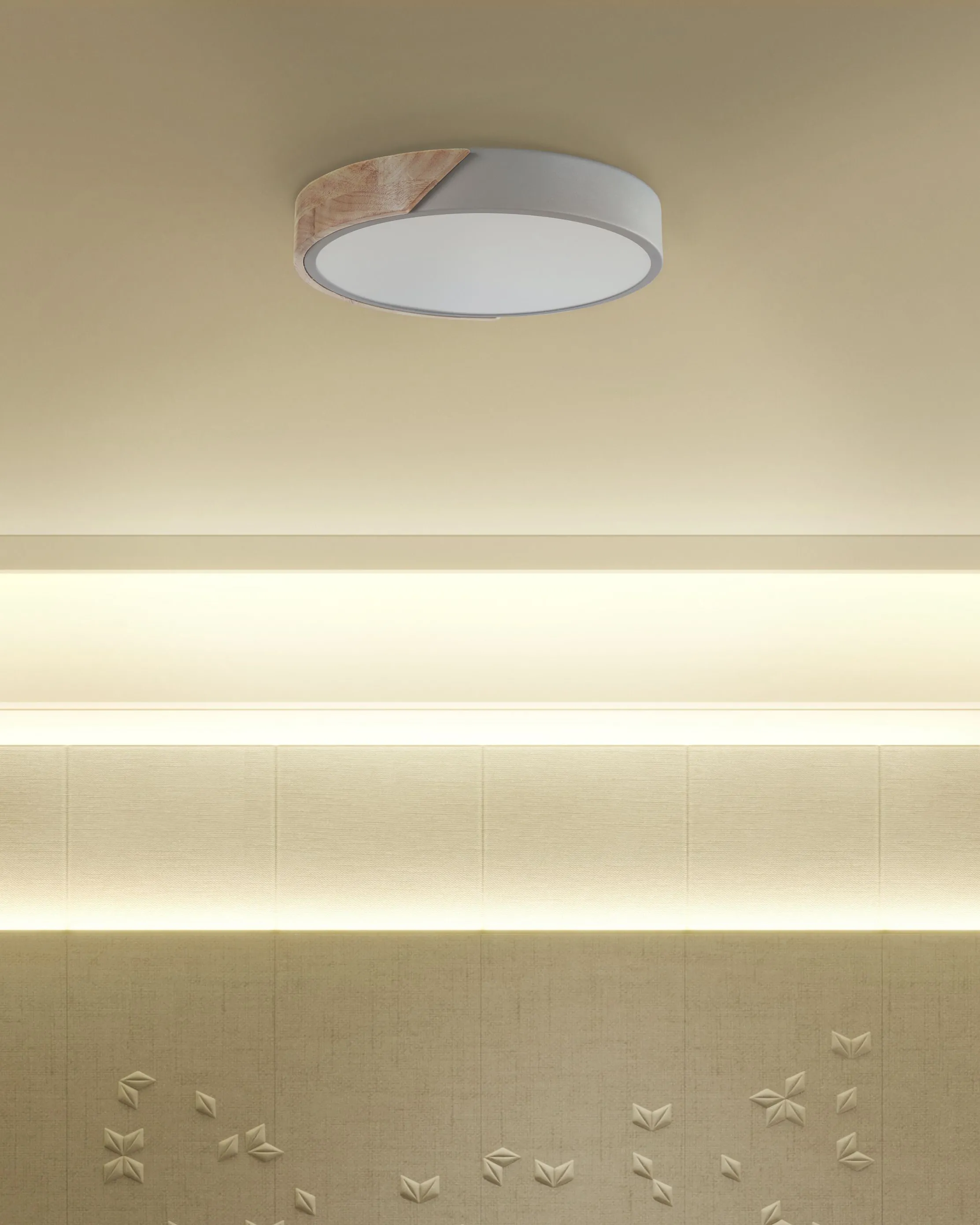 LED plafondlamp PATTANI Metaal Grijs