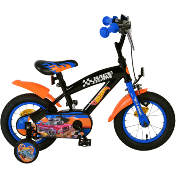 Hot Wheels kinderfiets zwart 12 inch