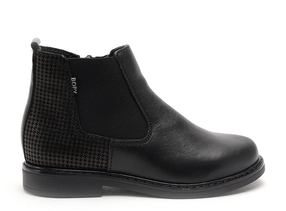 Bopy boots bottine enfant selisou noir