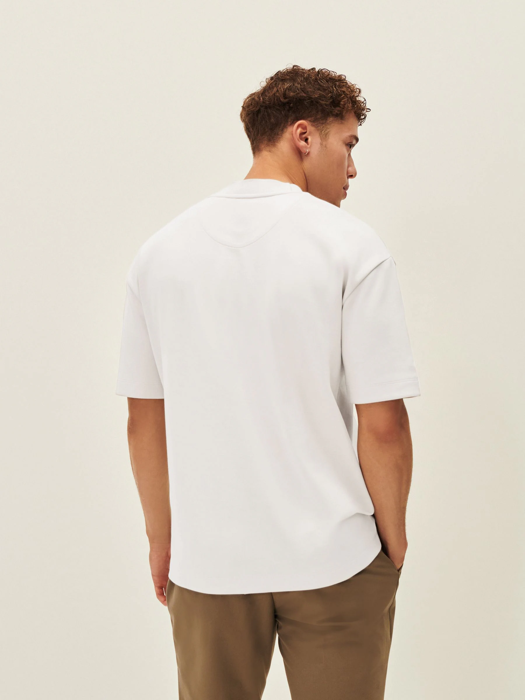 Wit - Relaxed fit - Zwaar T-shirt