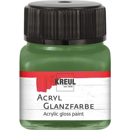 KREUL Acryl Glanzfarbe Olivgrün 20 ml