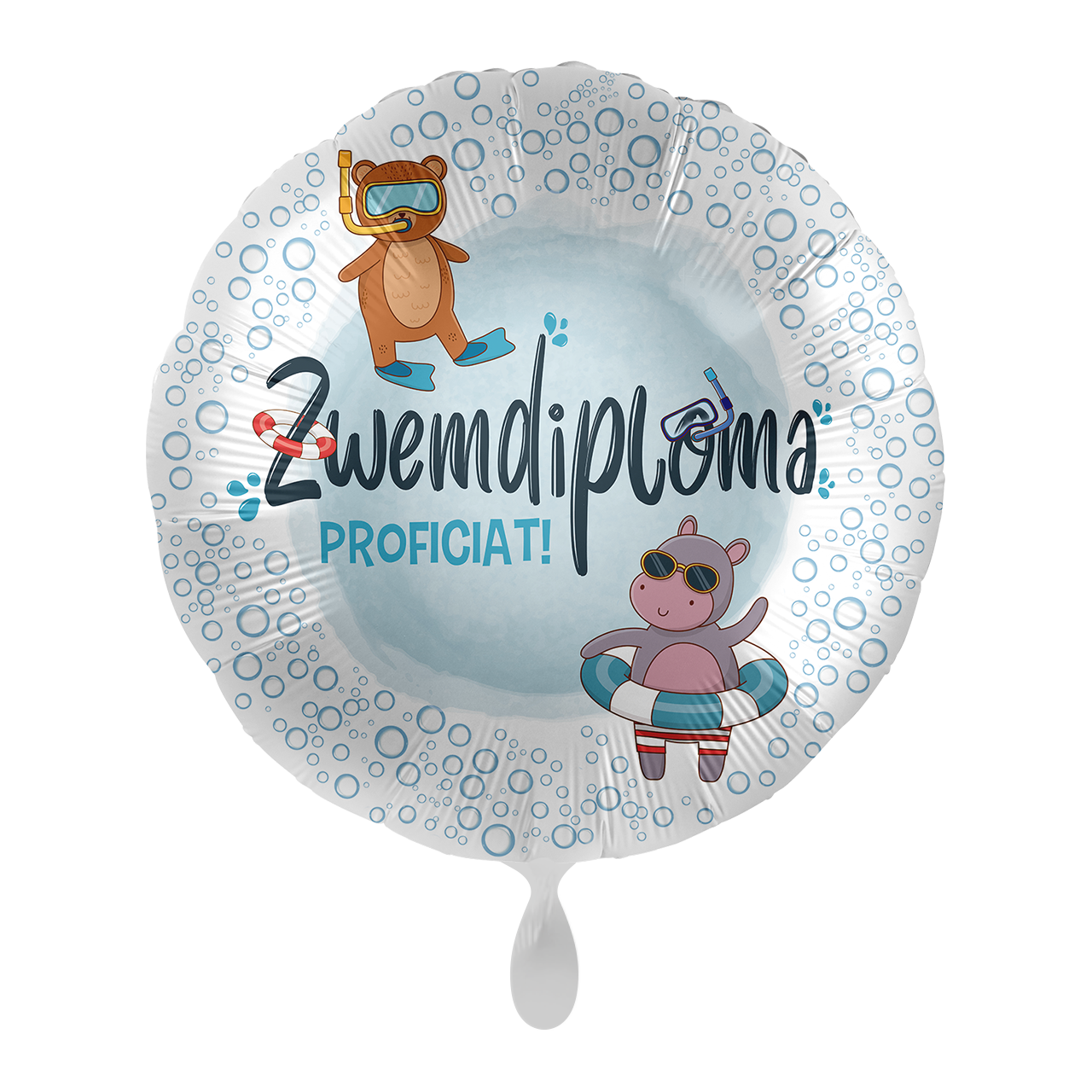 Zwemdiploma Helium Ballon Proficiat Leeg 43cm