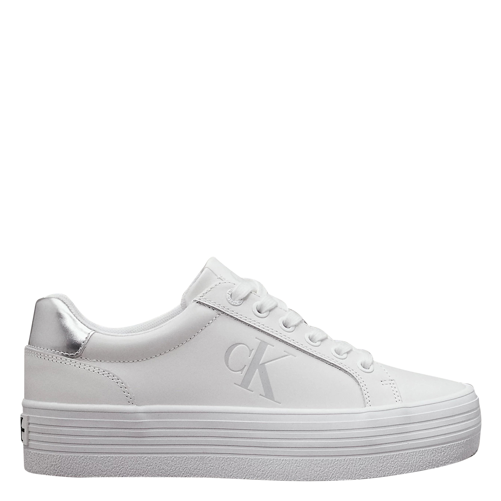 Baskets compensées en cuir | Bleu
