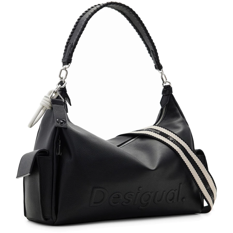 Desigual Half Logo 24 Brasilia - Schultertasche 40.5 cm black