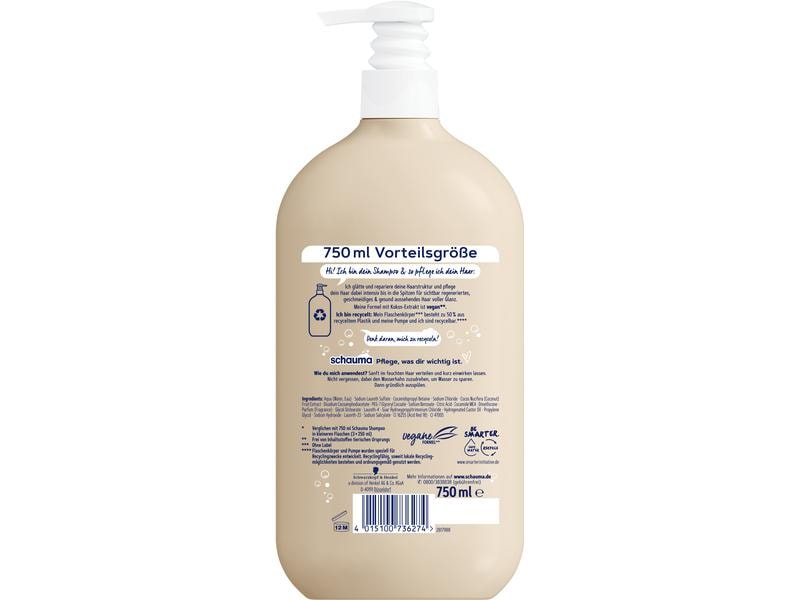 Schwarzkopf Schauma Shampoo Repair und Pflege 750 ml Haarpflege mit Kokos-Extrakt