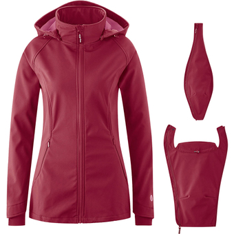 Mamalila Trage Allrounder Softshelljacke Beere Damen