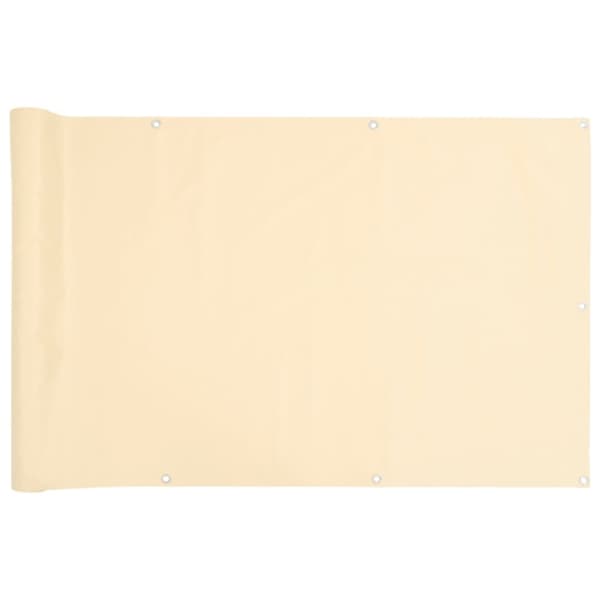 vidaXL Balkongskjerm kremhvit 800x120 cm PVC