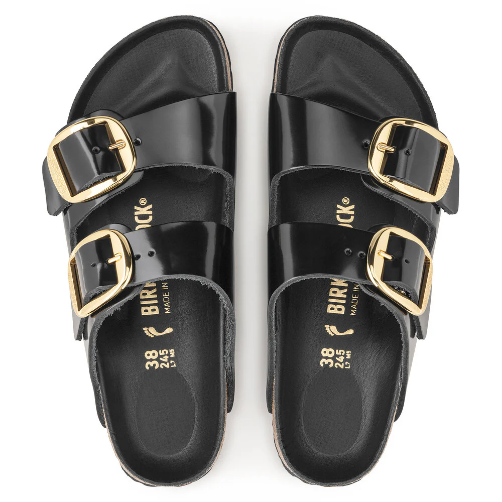 Birkenstock  Arizona Big Buckle sandal - High Shine Black