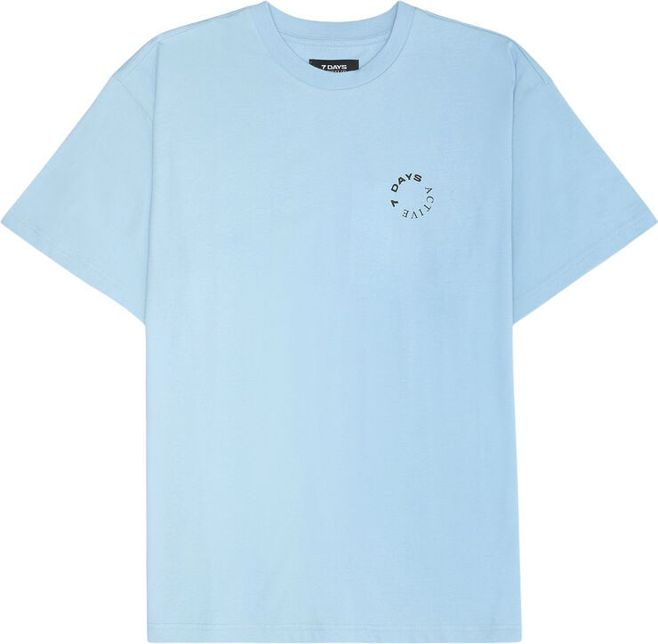 7 Days Active Organic Regular Fit Tee 821 baltic sea