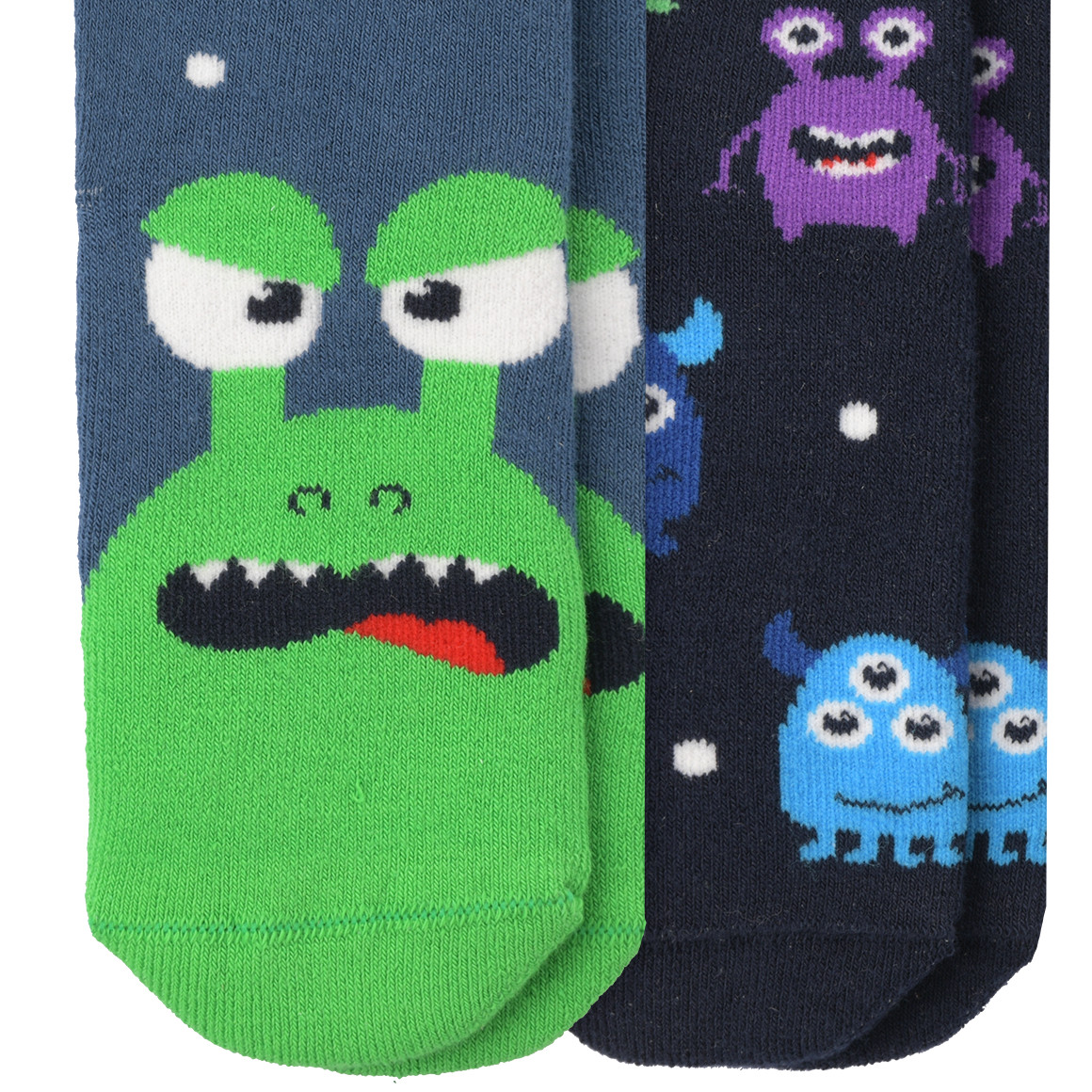 Topolino 2 Paar Jungen Frottee-Socken im Set dunkelblau / blau