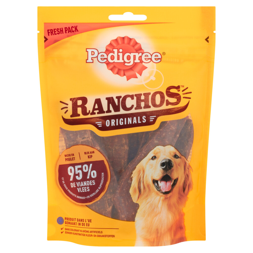 7x Pedigree Ranchos Hondensnacks Kip70 gr