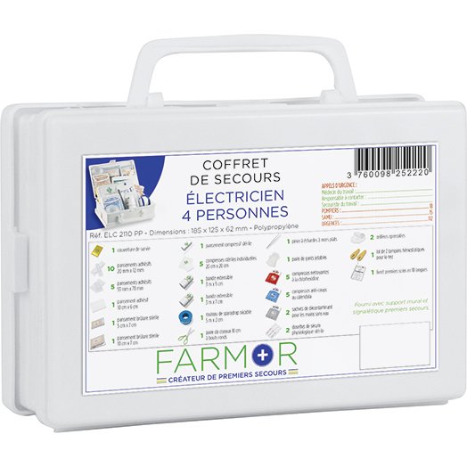 Coffret de secours Électricien 4 personnes