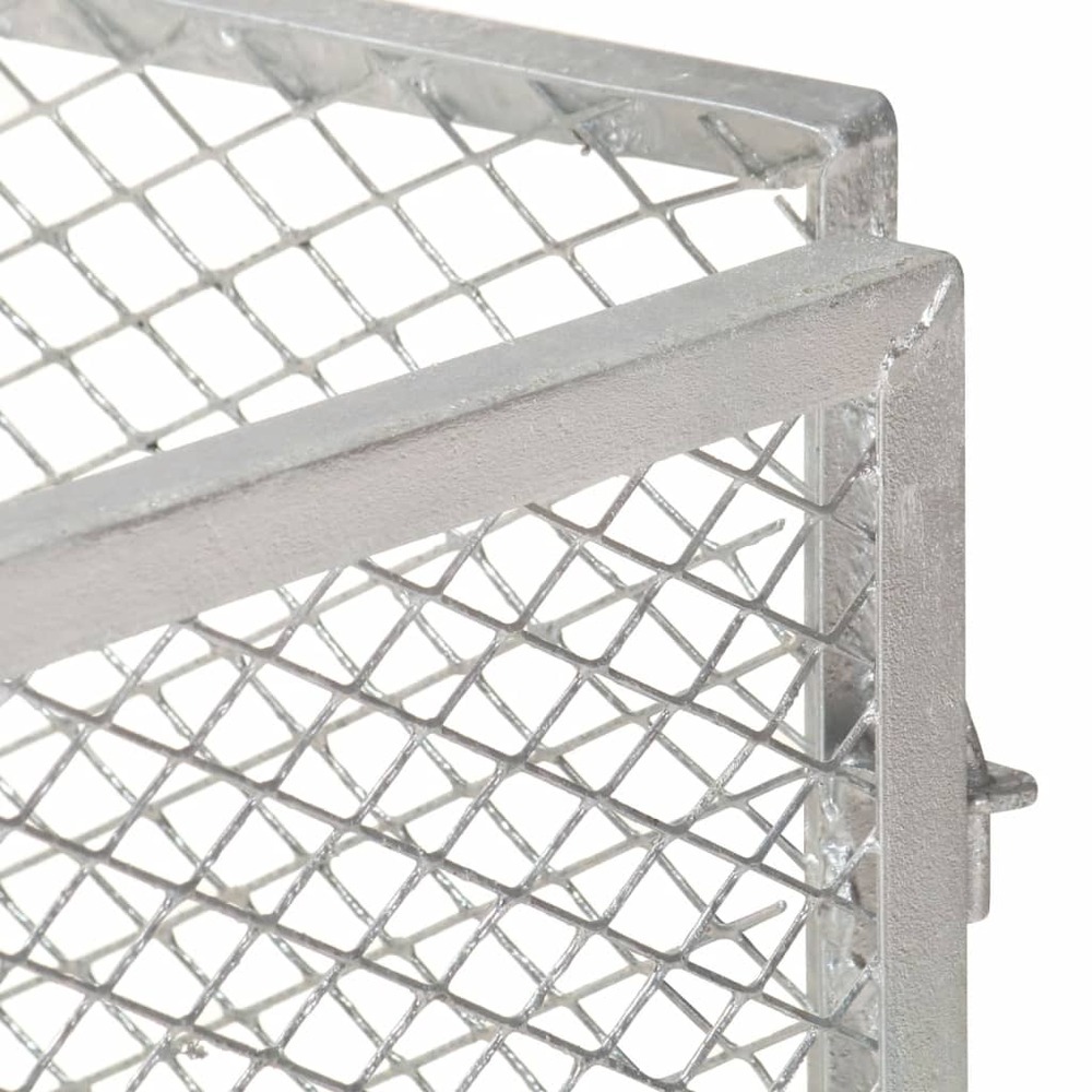 Composteur de jardin 85x85x70 cm fer galvanisé