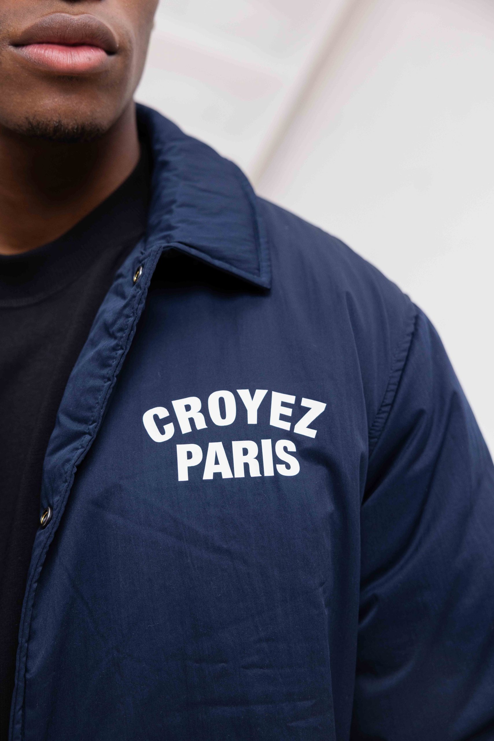 Croyez Paris Padded Coach Jas Heren Donkerblauw