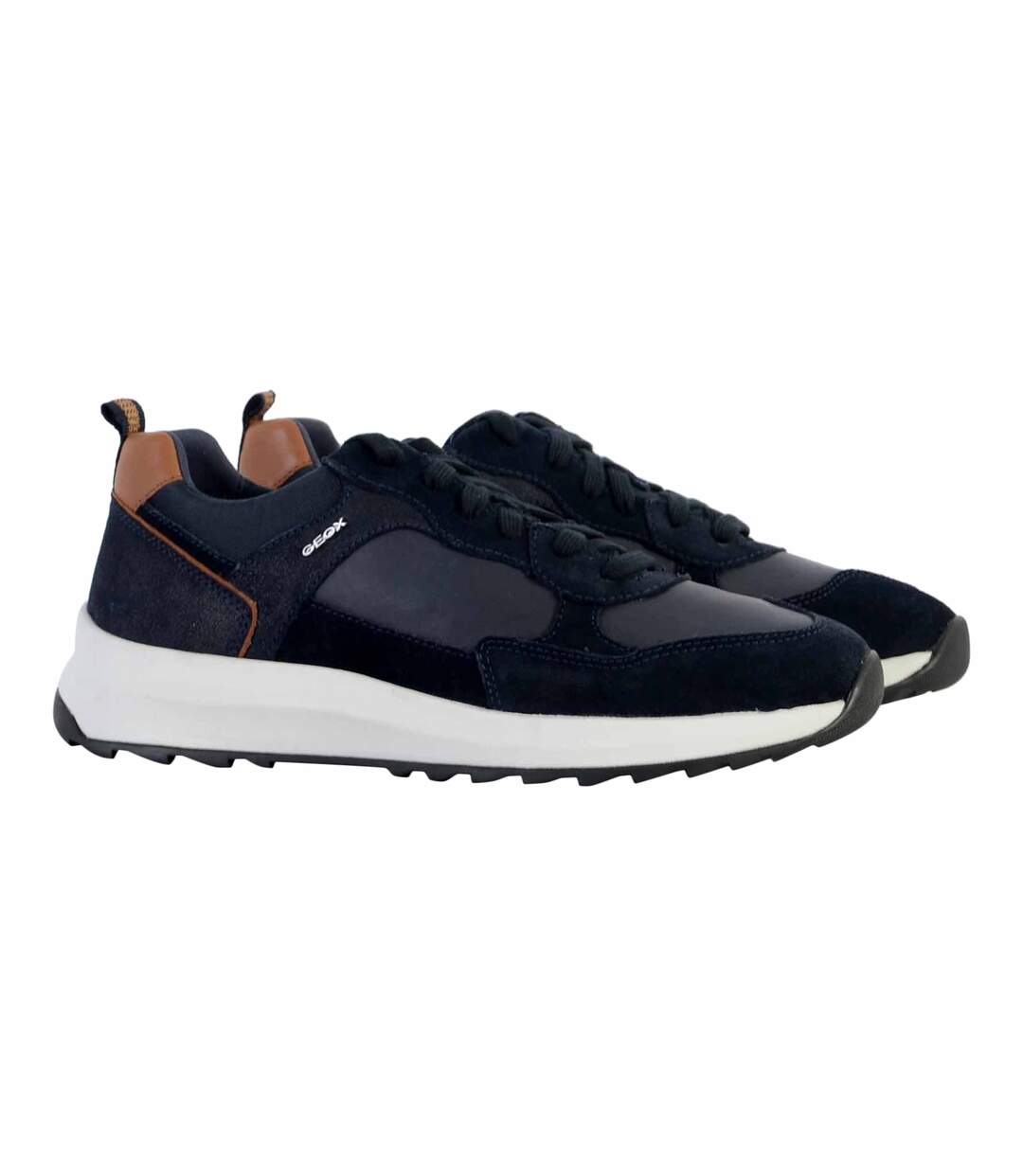 Basket Cuir Geox Titanio