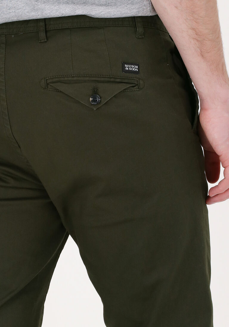 SCOTCH & SODA donkergroene scotch & soda chino stuart regular slim-fit