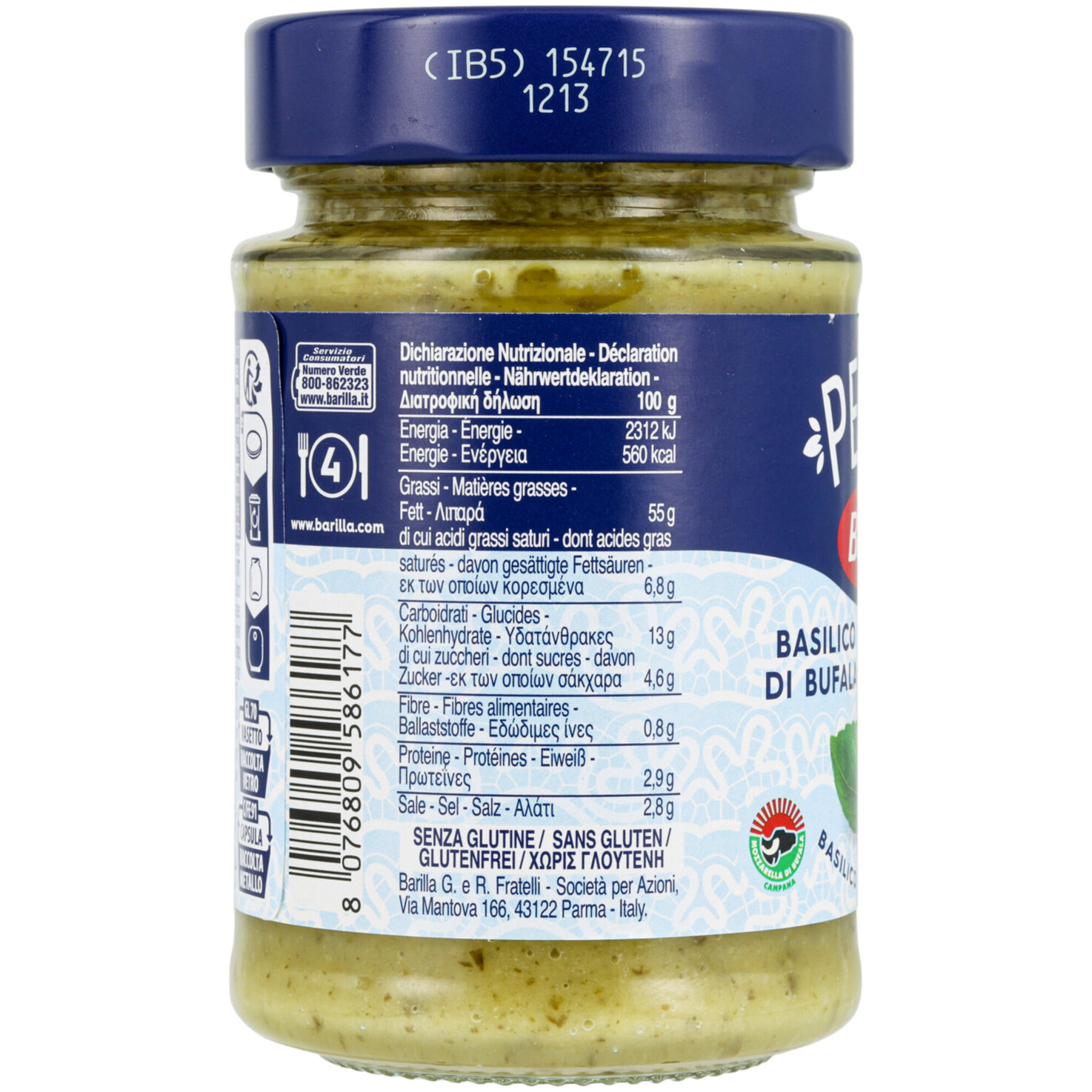 Barilla Pesto Basilico e Mozzarella