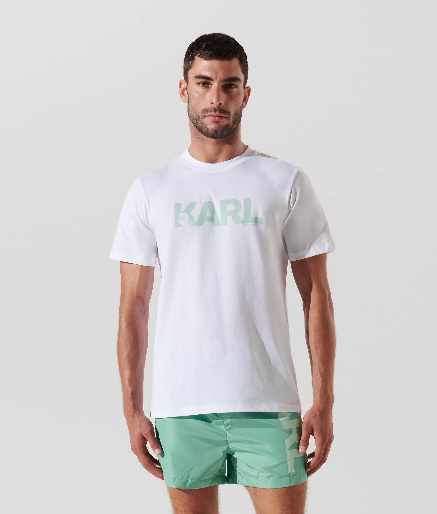 T-SHIRT DE PLAGE À LOGO KARL