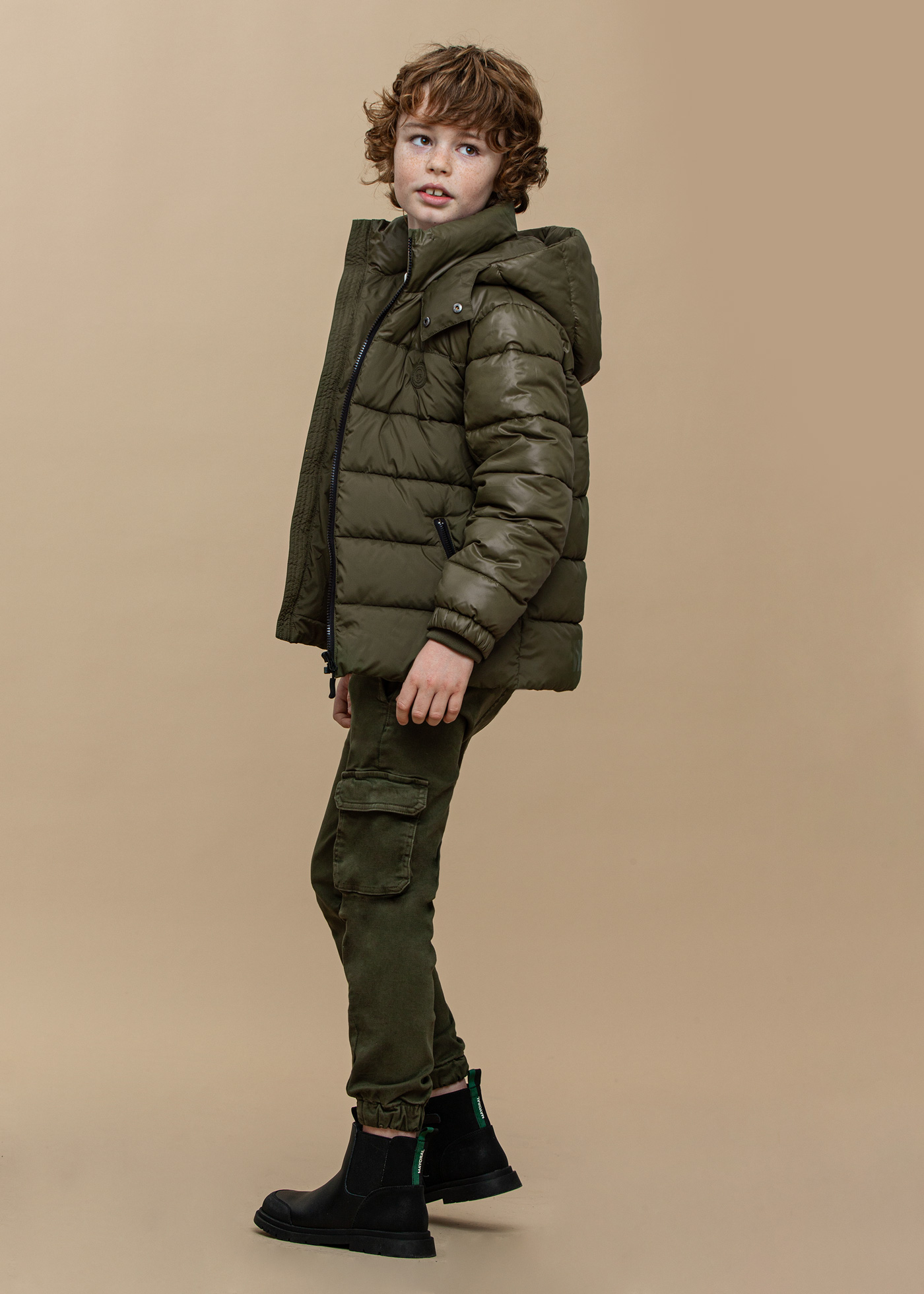 Calça chino cargo Better Cotton para menino