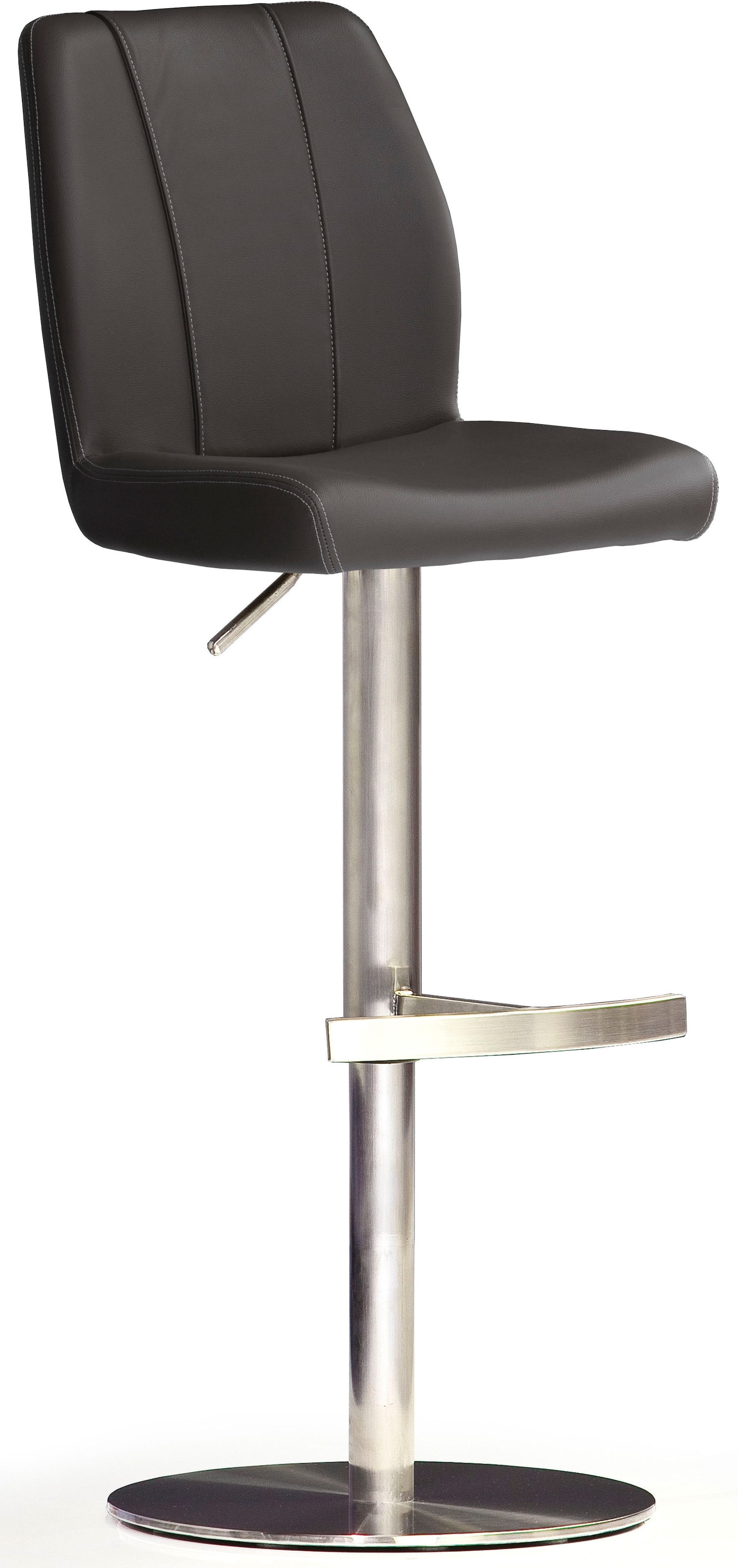 MCA furniture Bistrostuhl »BARBECOOL Barhocker Bistrostuhl Tresenhocker« () mit Rückenlehne,Bodenplatte rund, 360° drehbar, Sitzhöhe von 56-81 cm