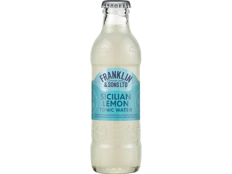 Franklin & Sons Sicilian Lemon Tonic 200 ml Chininhaltiges Erfrischungsgetränk mit sizilianischen Zitronen