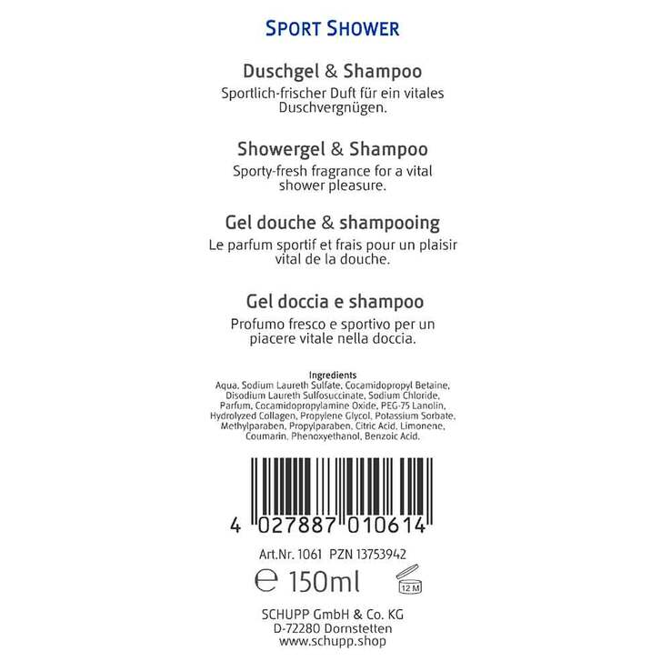 Sport Shower Duschgel, 150 ml