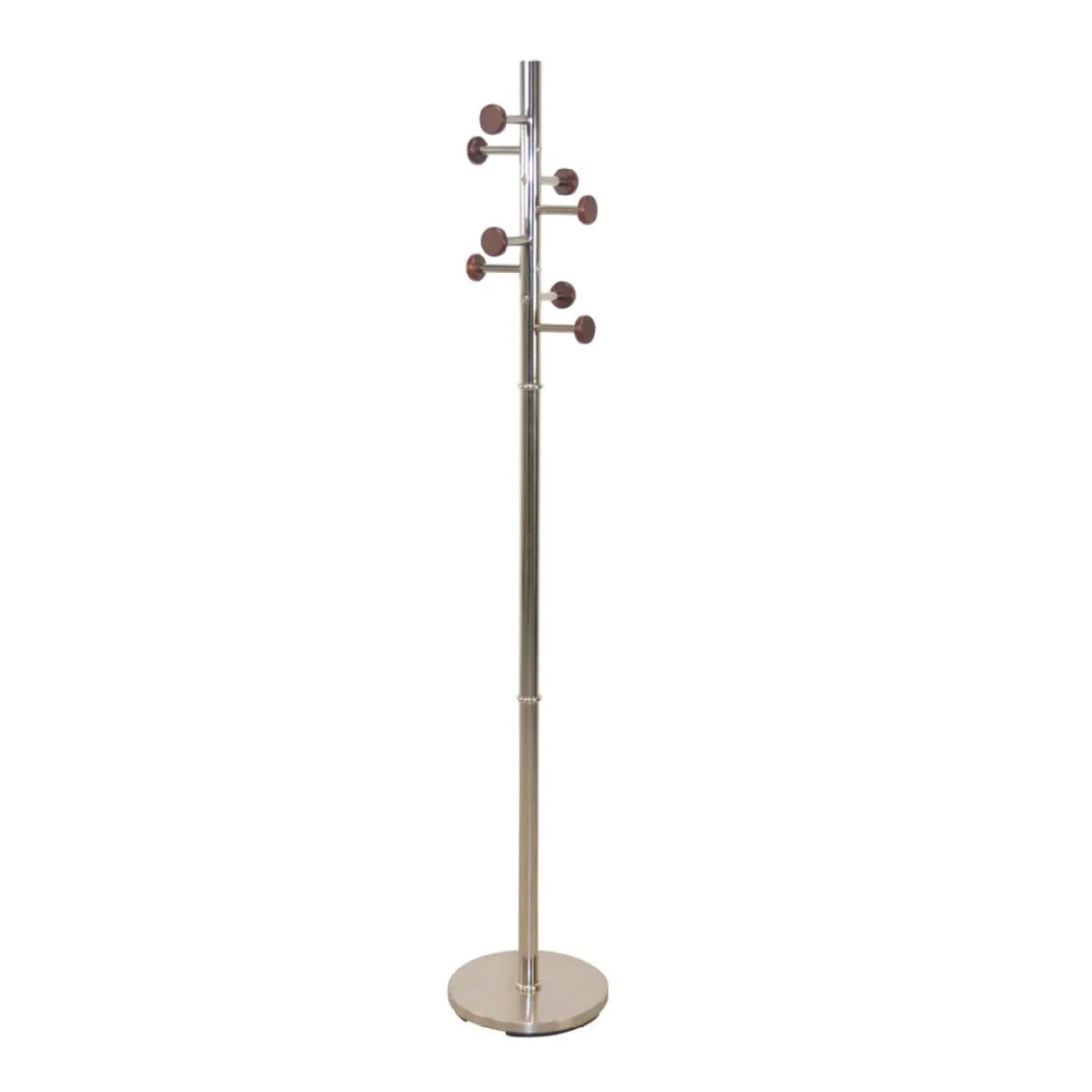 Decoshop26 Portemanteau Chrome Hévéa