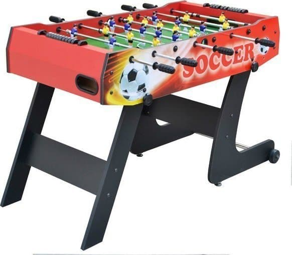 Ramiz Fotballbord 121x61x81 Sammenleggbart Rødt