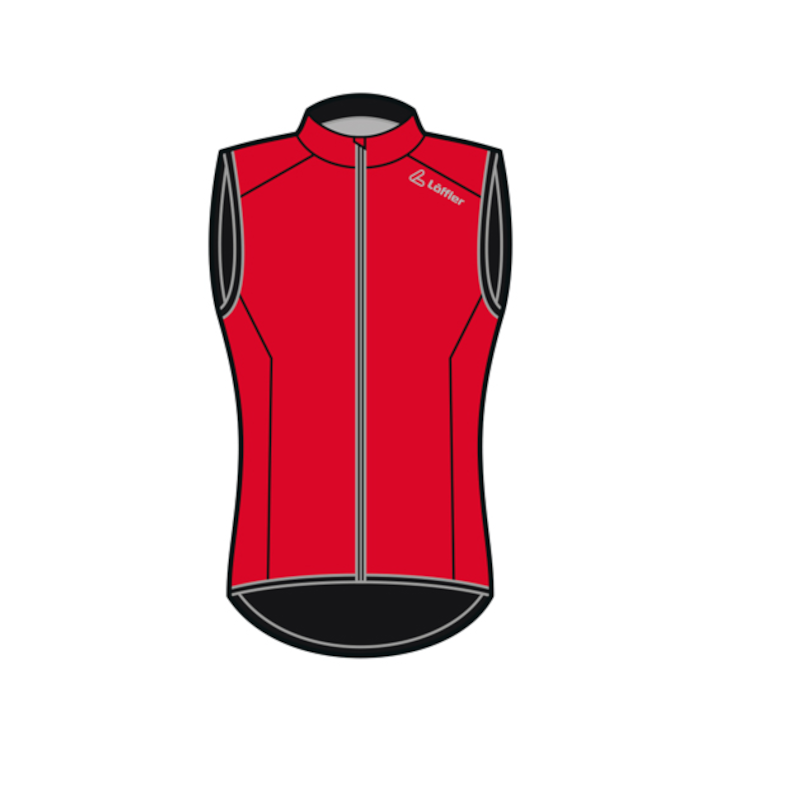 Löffler WPM Pocket rood heren fietsvest