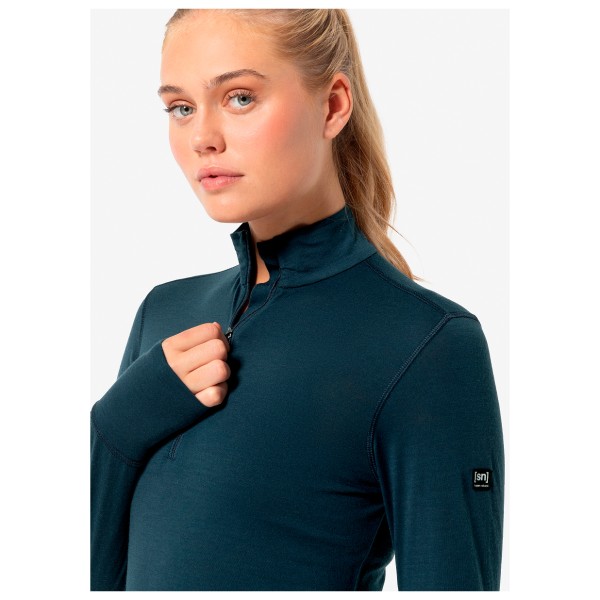 super.natural - Women's Tundra 175 Quarter Zip - Haut à manches longues