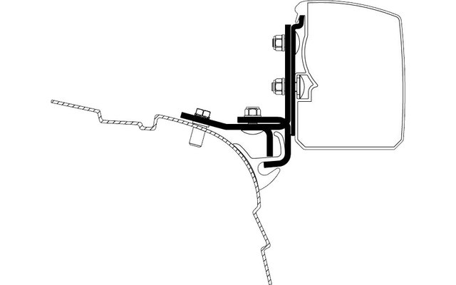 Thule Omnistor 3200 Multi Rail Markisenadapter VW T5 / T6