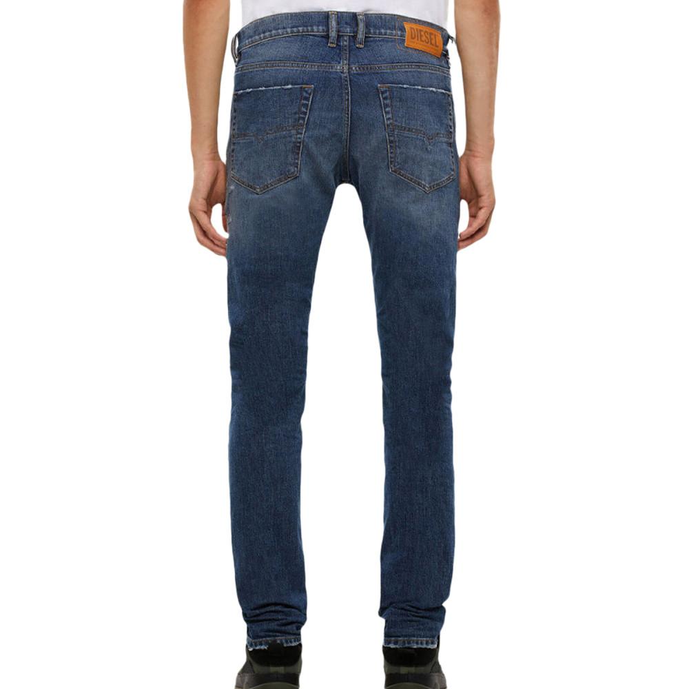 Diesel Jean Slim Bleu Denim Homme Diesel Tepphar